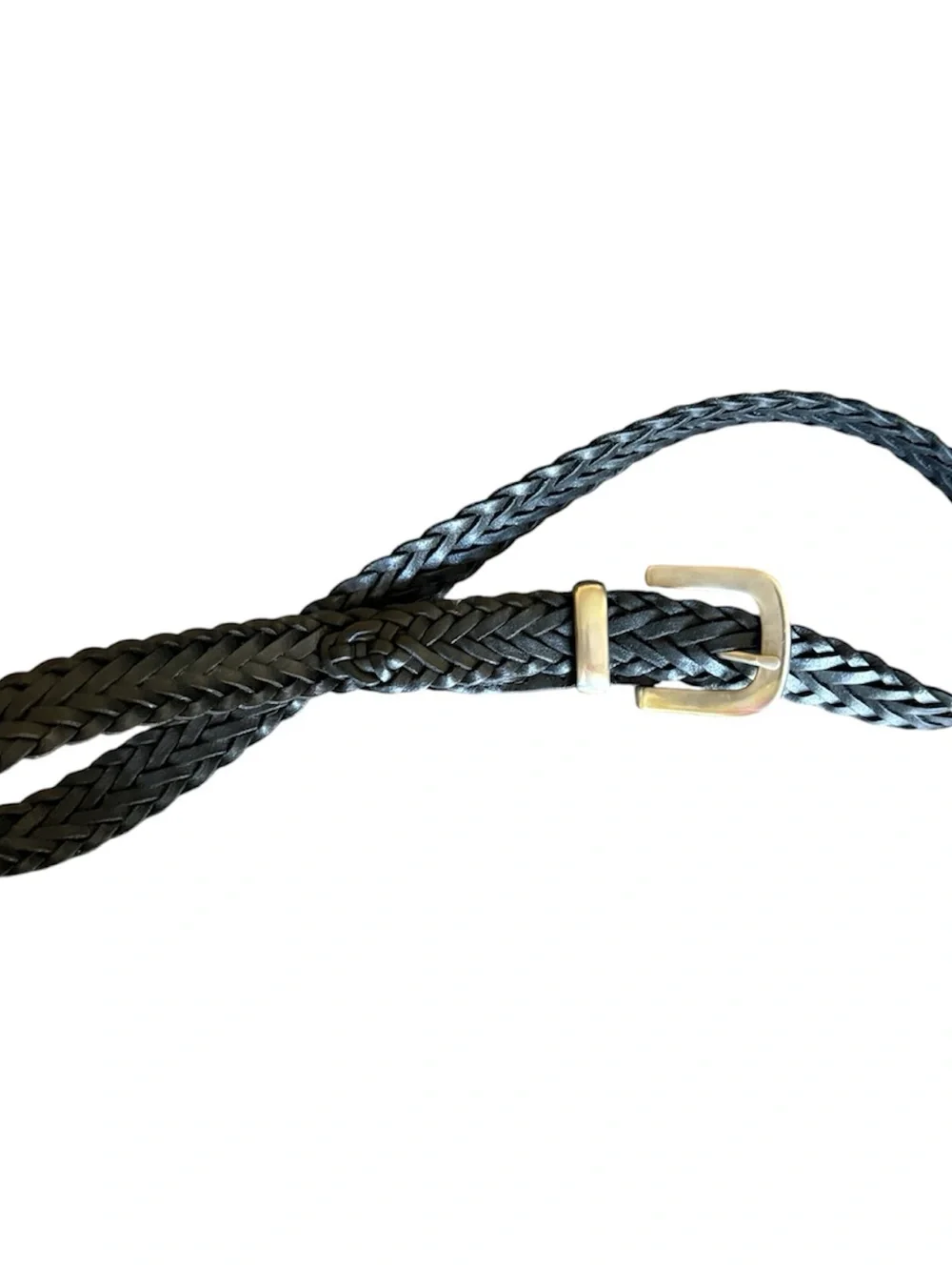 ✨ RESTORED Vintage Mexican Petatillo Braided Belt | Silver Hardware